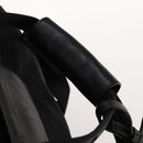 PRADA Boston Bag Nylon 2way Black Silver Auth 117470-8