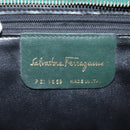 Salvatore Ferragamo Shoulder Bag Leather Black Gold Auth 117490-12