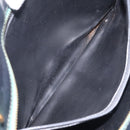 Salvatore Ferragamo Shoulder Bag Leather Black Gold Auth 117490-11