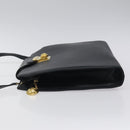 Salvatore Ferragamo Shoulder Bag Leather Black Gold Auth 117490-4