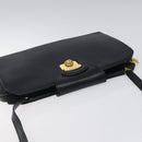 Salvatore Ferragamo Shoulder Bag Leather Black Gold Auth 117490-6