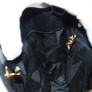 Salvatore Ferragamo Vala Hand Bag Canvas Black Auth 117491-18