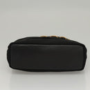 Salvatore Ferragamo Vala Hand Bag Canvas Black Auth 117491-5