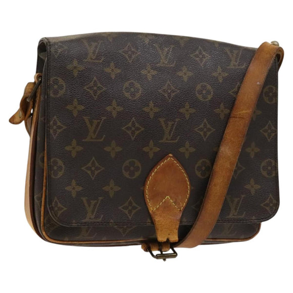 LOUIS VUITTON Monogram Cartouchiere GM Shoulder Bag M51252 LV Auth 117495