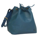 LOUIS VUITTON Epi Petit Noe Shoulder Bag Blue M44105 LV Auth 117506-1