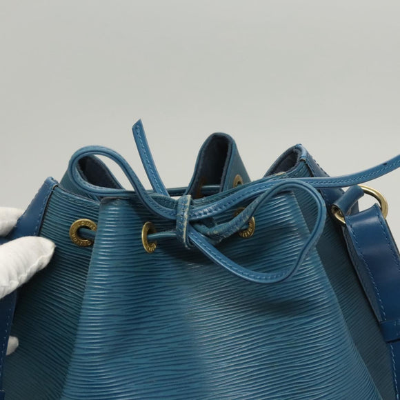 LOUIS VUITTON Epi Petit Noe Shoulder Bag Blue M44105 LV Auth 117506