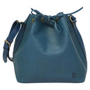LOUIS VUITTON Epi Petit Noe Shoulder Bag Blue M44105 LV Auth 117506-13
