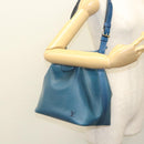 LOUIS VUITTON Epi Petit Noe Shoulder Bag Blue M44105 LV Auth 117506-21