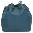 LOUIS VUITTON Epi Petit Noe Shoulder Bag Blue M44105 LV Auth 117506-2