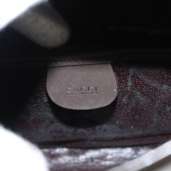 GUCCI Shoulder Bag Patent leather Brown 007 2023 0249 Auth 117516