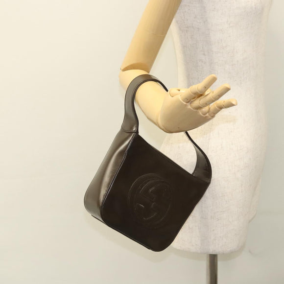 GUCCI Shoulder Bag Patent leather Brown 007 2023 0249 Auth 117516