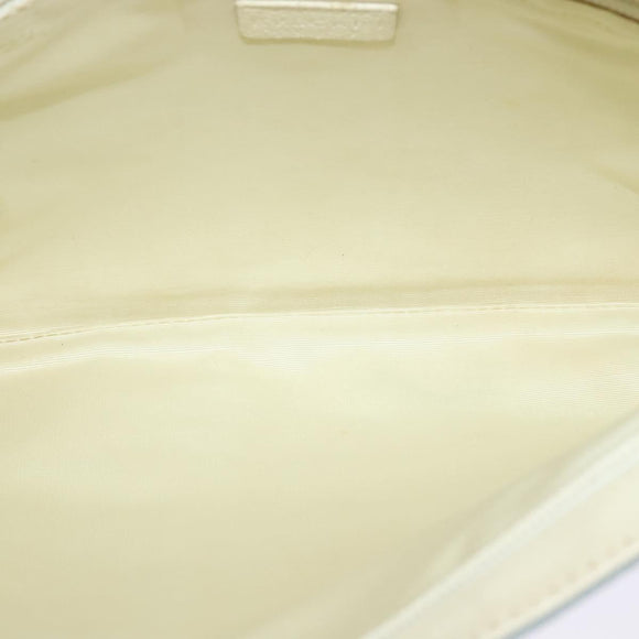 BVLGARI Logo mania Shoulder Bag Nylon Light Blue Silver Auth 117518