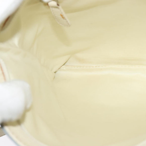 BVLGARI Logo mania Shoulder Bag Nylon Light Blue Silver Auth 117518