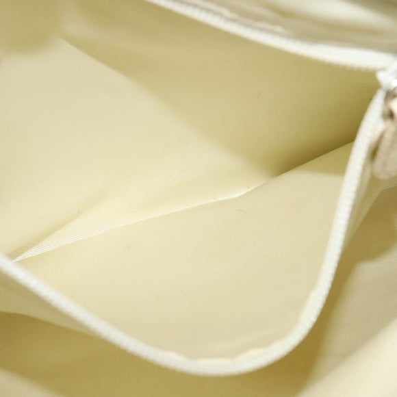 BVLGARI Logo mania Shoulder Bag Nylon Light Blue Silver Auth 117518