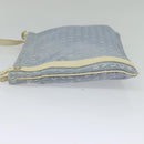 BVLGARI Logo mania Shoulder Bag Nylon Light Blue Silver Auth 117518-3