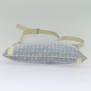 BVLGARI Logo mania Shoulder Bag Nylon Light Blue Silver Auth 117518-5