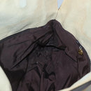 CHANEL COCO Mark Tote Bag Leather Canvas Beige CC Auth 117522-18