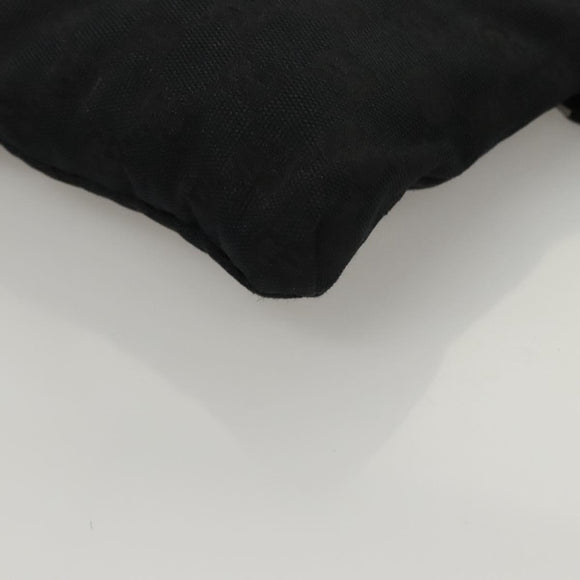 GUCCI GG Canvas Waist bag Black Silver 28566 Auth 117524