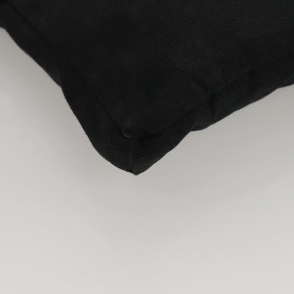 GUCCI GG Canvas Waist bag Black Silver 28566 Auth 117524