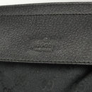 GUCCI GG Canvas Waist bag Black Silver 28566 Auth 117524-17