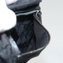 GUCCI GG Canvas Waist bag Black Silver 28566 Auth 117524-21