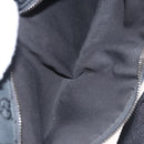 GUCCI GG Canvas Waist bag Black Silver 28566 Auth 117524-11