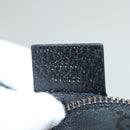 GUCCI GG Canvas Waist bag Black Silver 28566 Auth 117524-12