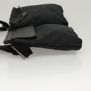 GUCCI GG Canvas Waist bag Black Silver 28566 Auth 117524-4