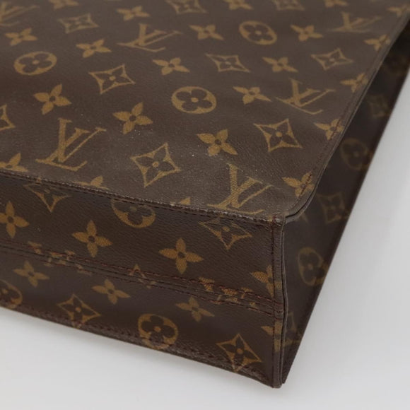 LOUIS VUITTON Monogram Sac Plat Hand Bag M51140 LV Auth 117530