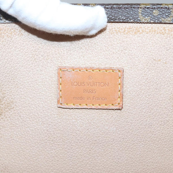 LOUIS VUITTON Monogram Sac Plat Hand Bag M51140 LV Auth 117530