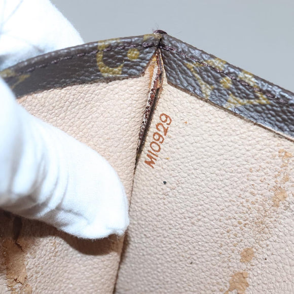 LOUIS VUITTON Monogram Sac Plat Hand Bag M51140 LV Auth 117530