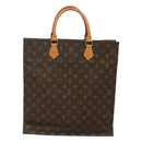 LOUIS VUITTON Monogram Sac Plat Hand Bag M51140 LV Auth 117530-2