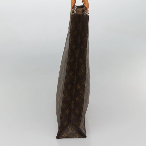 LOUIS VUITTON Monogram Sac Plat Hand Bag M51140 LV Auth 117530