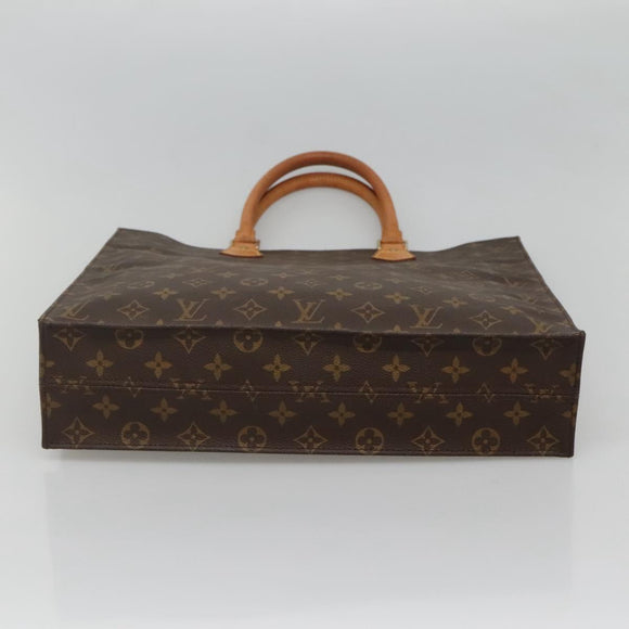 LOUIS VUITTON Monogram Sac Plat Hand Bag M51140 LV Auth 117530