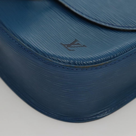 LOUIS VUITTON Epi Saint Cloud GM Shoulder Bag Toledo Blue M52195 LV Auth 117532