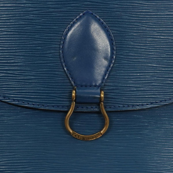 LOUIS VUITTON Epi Saint Cloud GM Shoulder Bag Toledo Blue M52195 LV Auth 117532