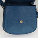 LOUIS VUITTON Epi Saint Cloud GM Shoulder Bag Toledo Blue M52195 LV Auth 117532-20