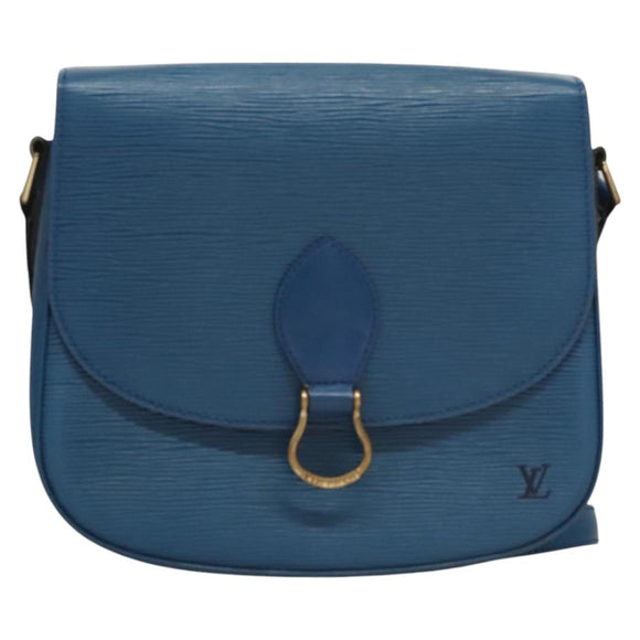 LOUIS VUITTON Epi Saint Cloud GM Shoulder Bag Toledo Blue M52195 LV Auth 117532