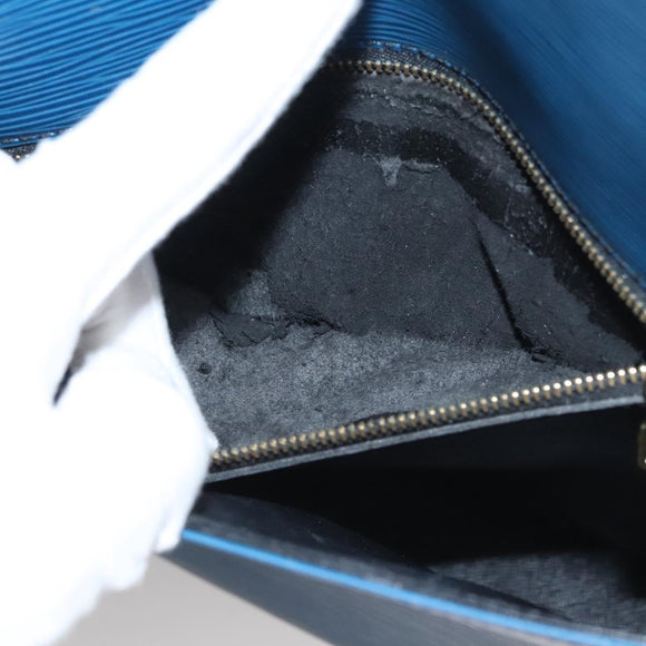 LOUIS VUITTON Epi Saint Cloud GM Shoulder Bag Toledo Blue M52195 LV Auth 117532