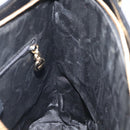 Salvatore Ferragamo Gancini Shoulder Bag Leather Black Gold Auth 117541-18