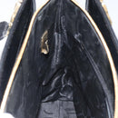 Salvatore Ferragamo Gancini Shoulder Bag Leather Black Gold Auth 117541-19