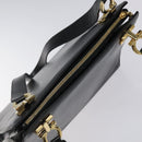 Salvatore Ferragamo Gancini Shoulder Bag Leather Black Gold Auth 117541-6