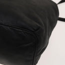 LOEWE Anagram Shoulder Bag Leather Black Gold Auth 117544-15