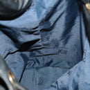 LOEWE Anagram Shoulder Bag Leather Black Gold Auth 117544-19