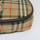 Burberrys Nova Check Shoulder Bag Canvas Beige Gold Auth 117545-14