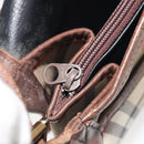 Burberrys Nova Check Shoulder Bag Canvas Beige Gold Auth 117545-24