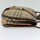 Burberrys Nova Check Shoulder Bag Canvas Beige Gold Auth 117545-4