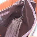 BURBERRY Nova Check Tote Bag PVC Leather Beige Auth 117546A-19