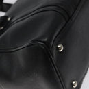 MCM Hand Bag Leather Black Silver Auth 117564-16