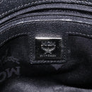 MCM Hand Bag Leather Black Silver Auth 117564-18